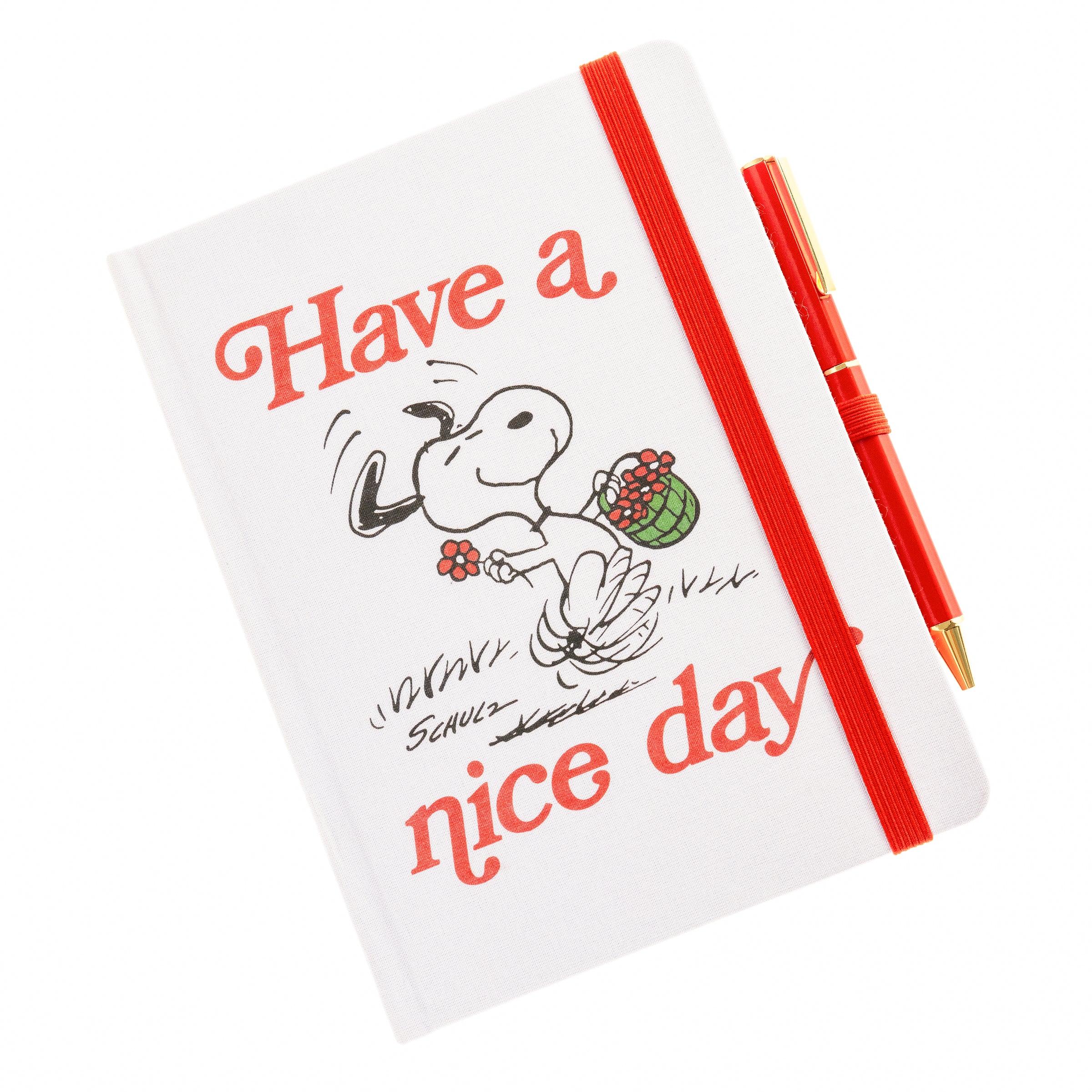 Peanuts® 75th Anniversary Fabric-Bound Journal with Pen - Image 3
