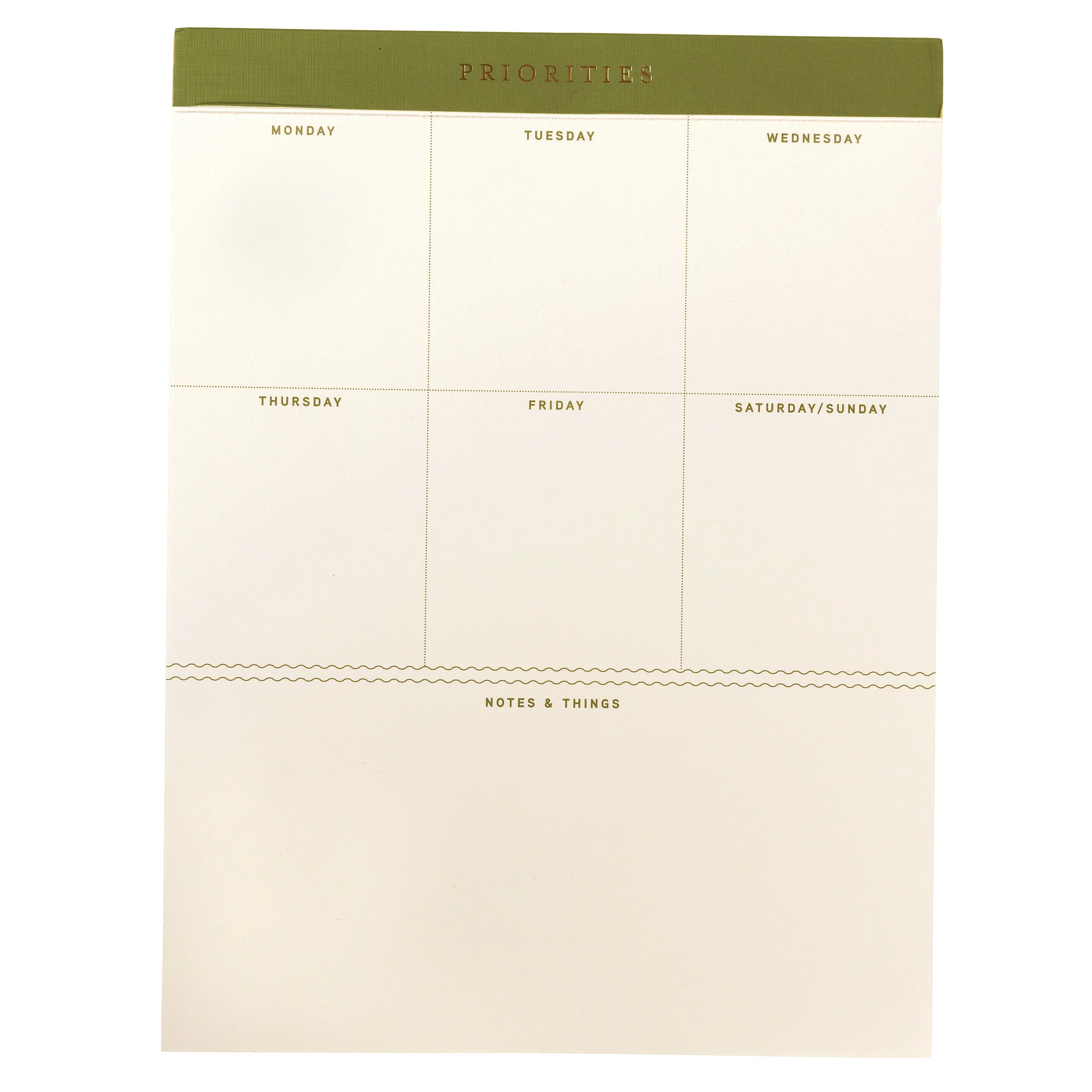 Olive Green Legal Pad