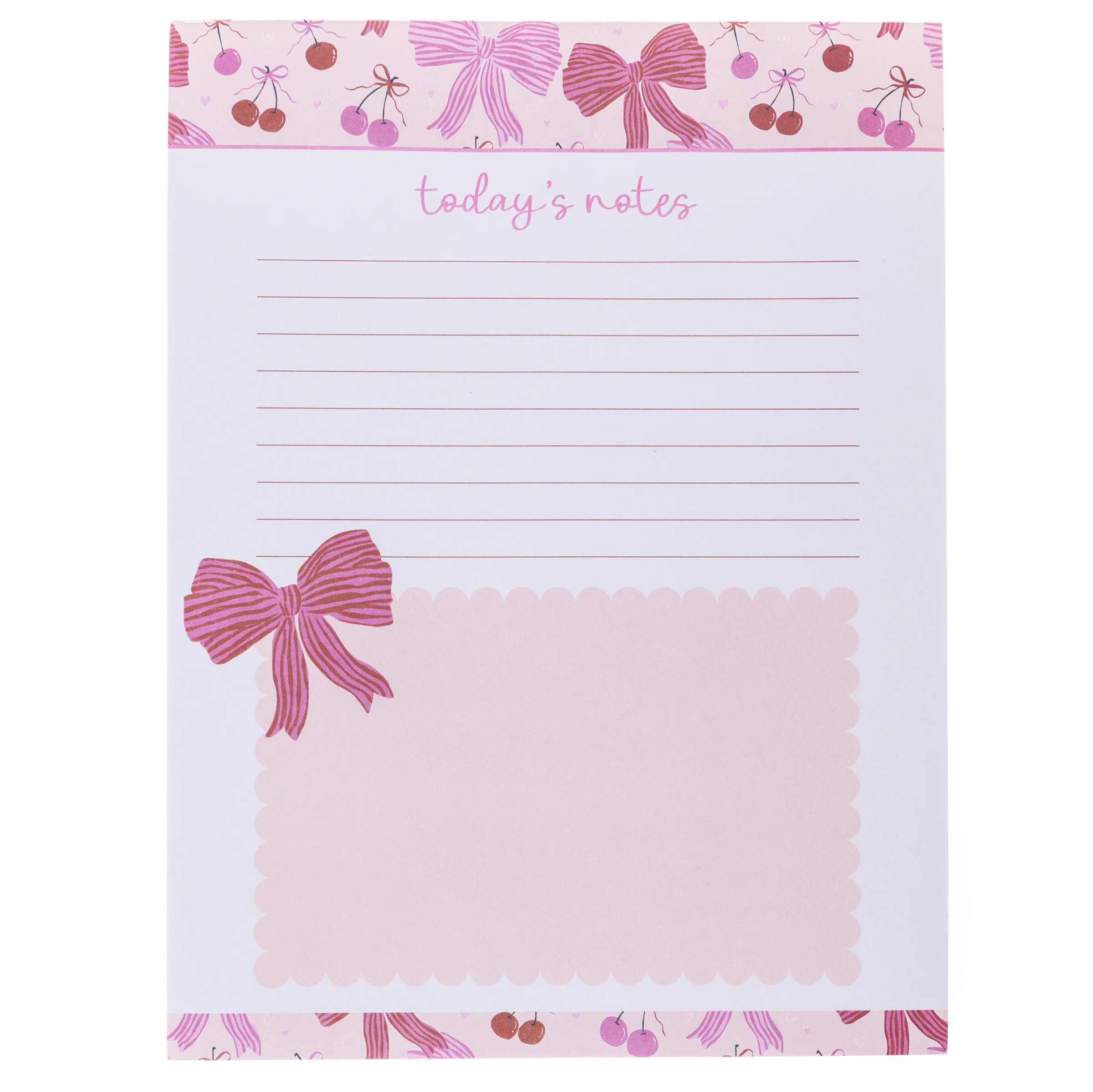 Bows Large Notepad