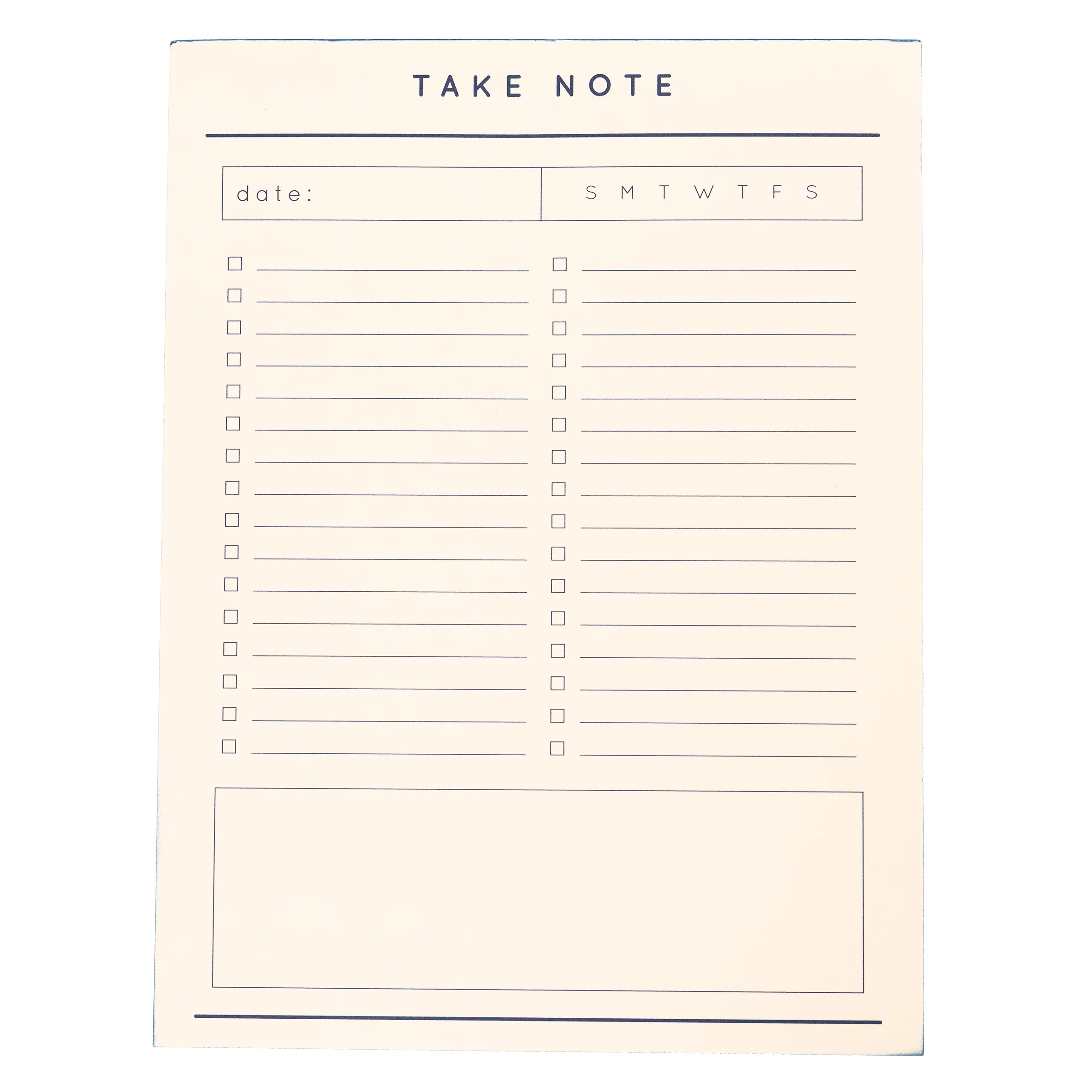 Modern Cobalt Large Notepad