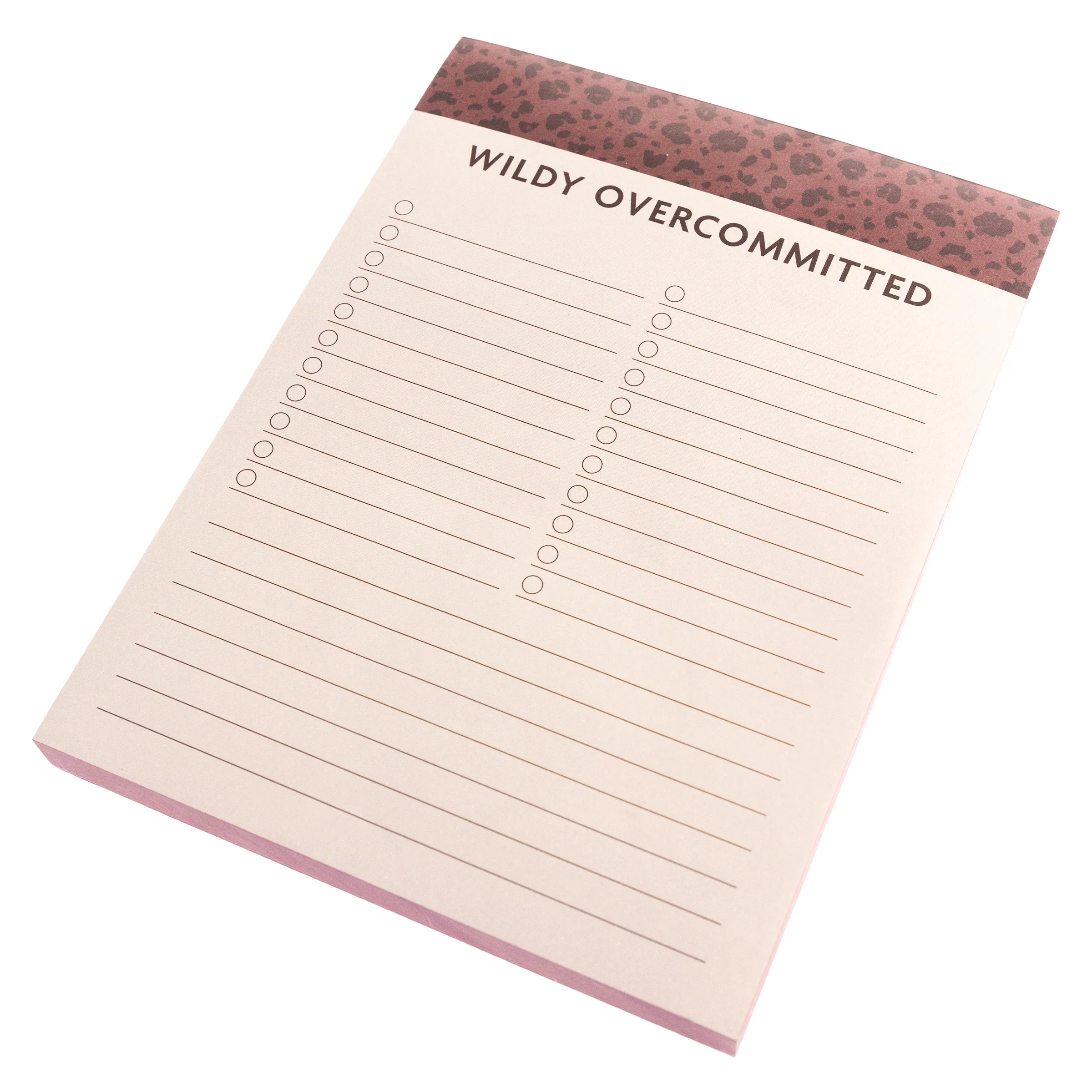 Burgundy Leopard Large Notepad - Image 3