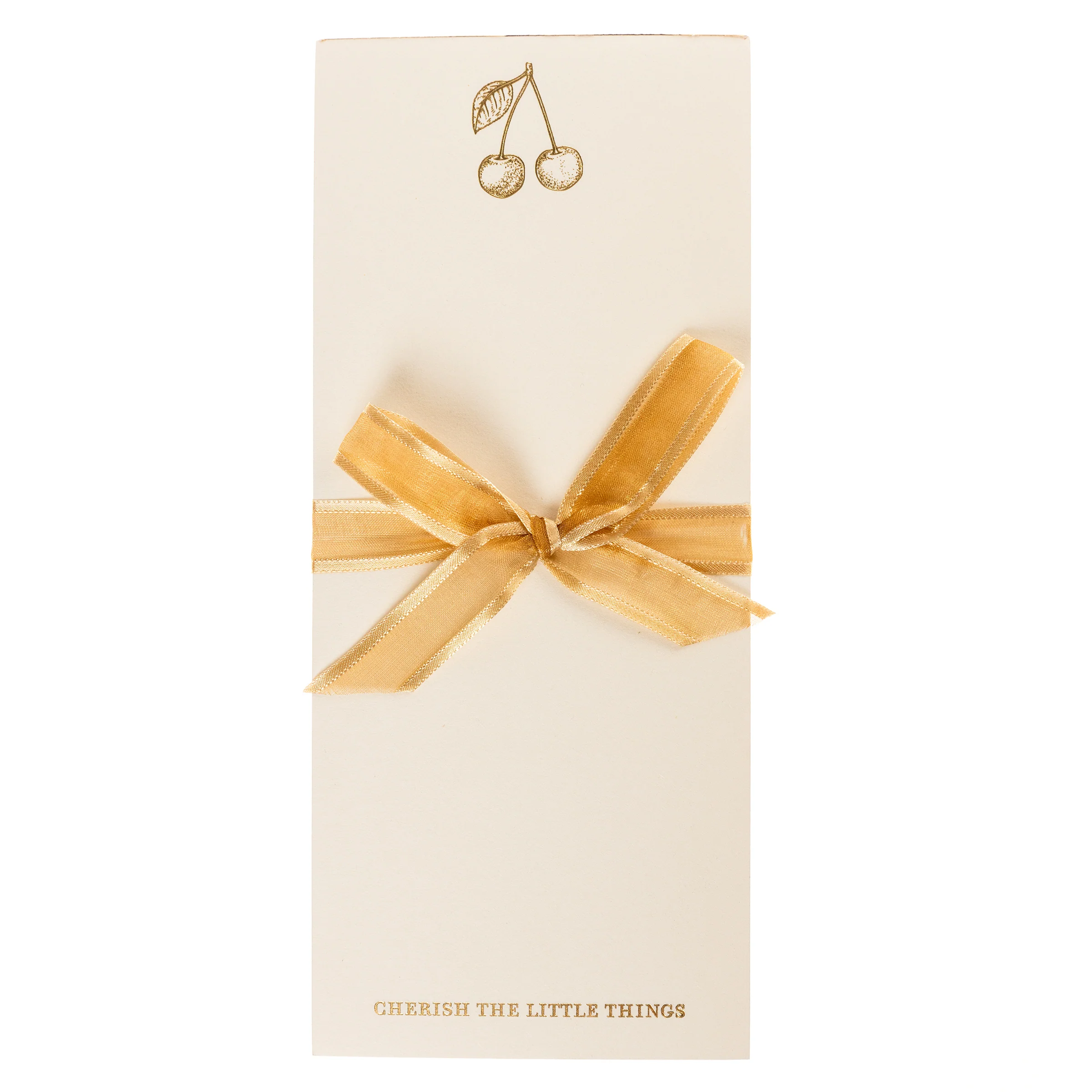 La Petite Presse Cherries Gilded Desktop Notepad
