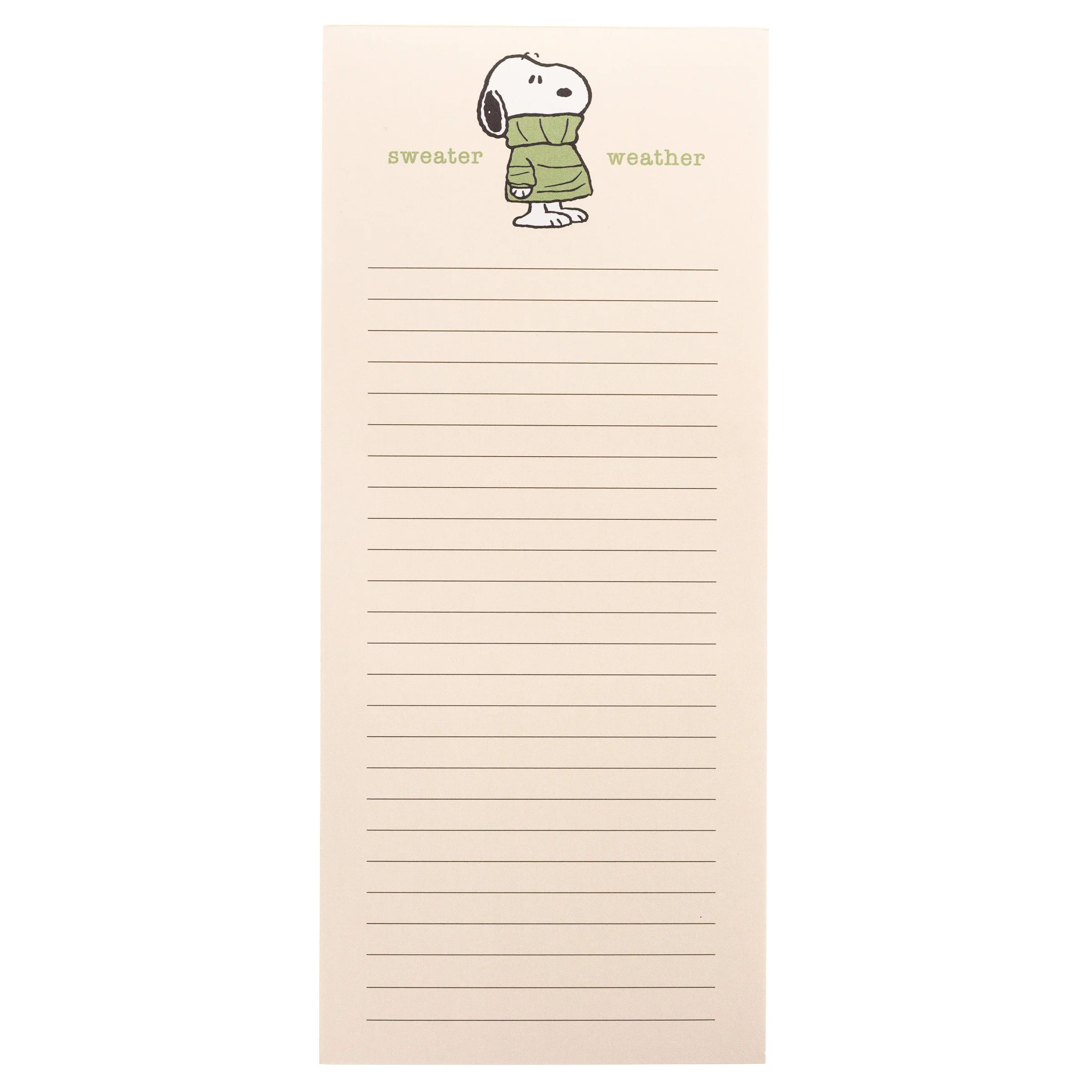 Peanuts® Sweater List Pad