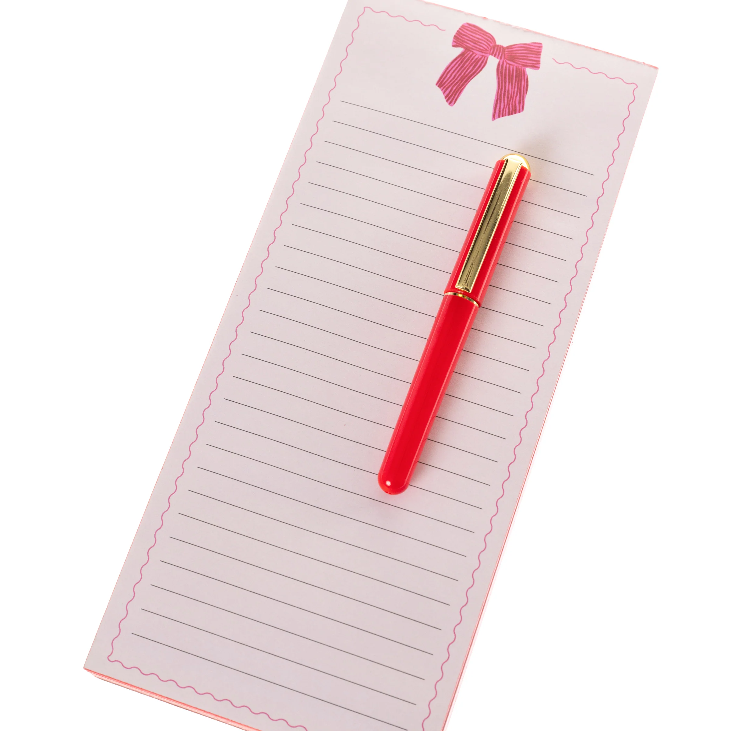 Bow List Pad with Pen - Image 2