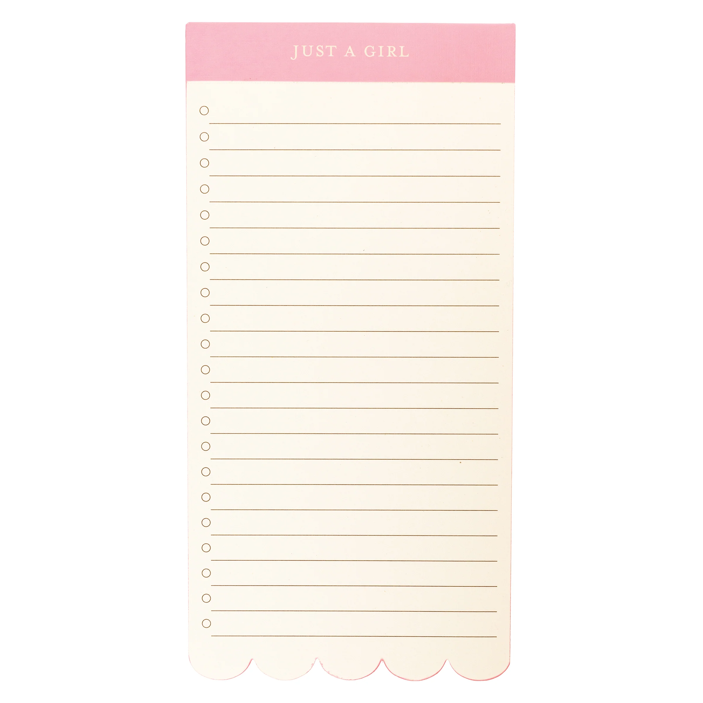 Blush Scallop List Pad
