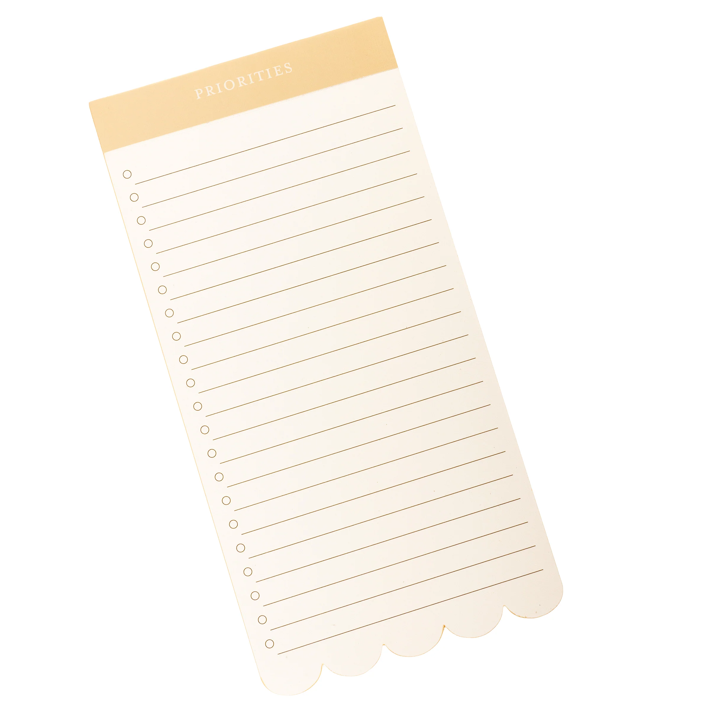 Taupe Scallop List Pad - Image 4
