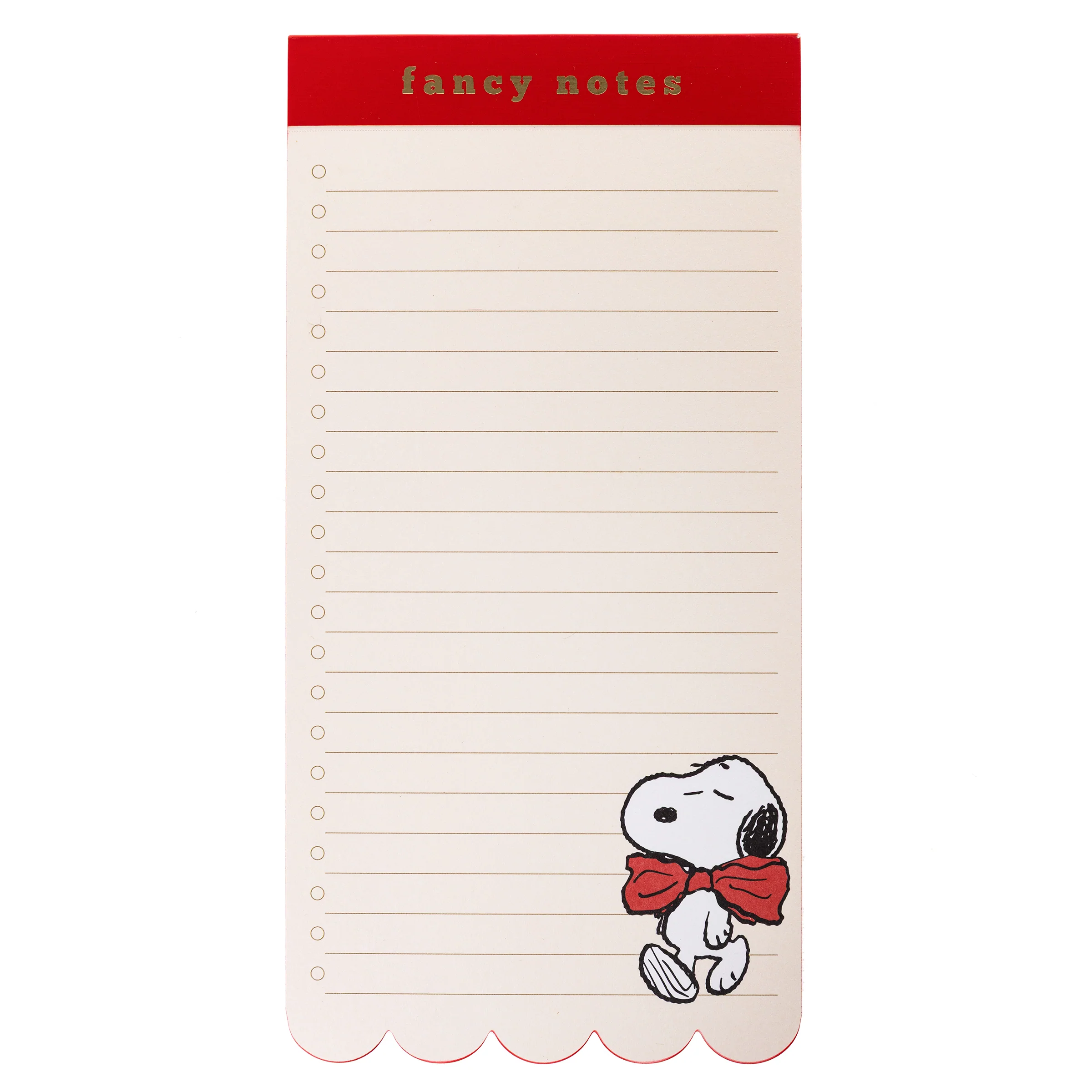 Peanuts® Scallop List Pad