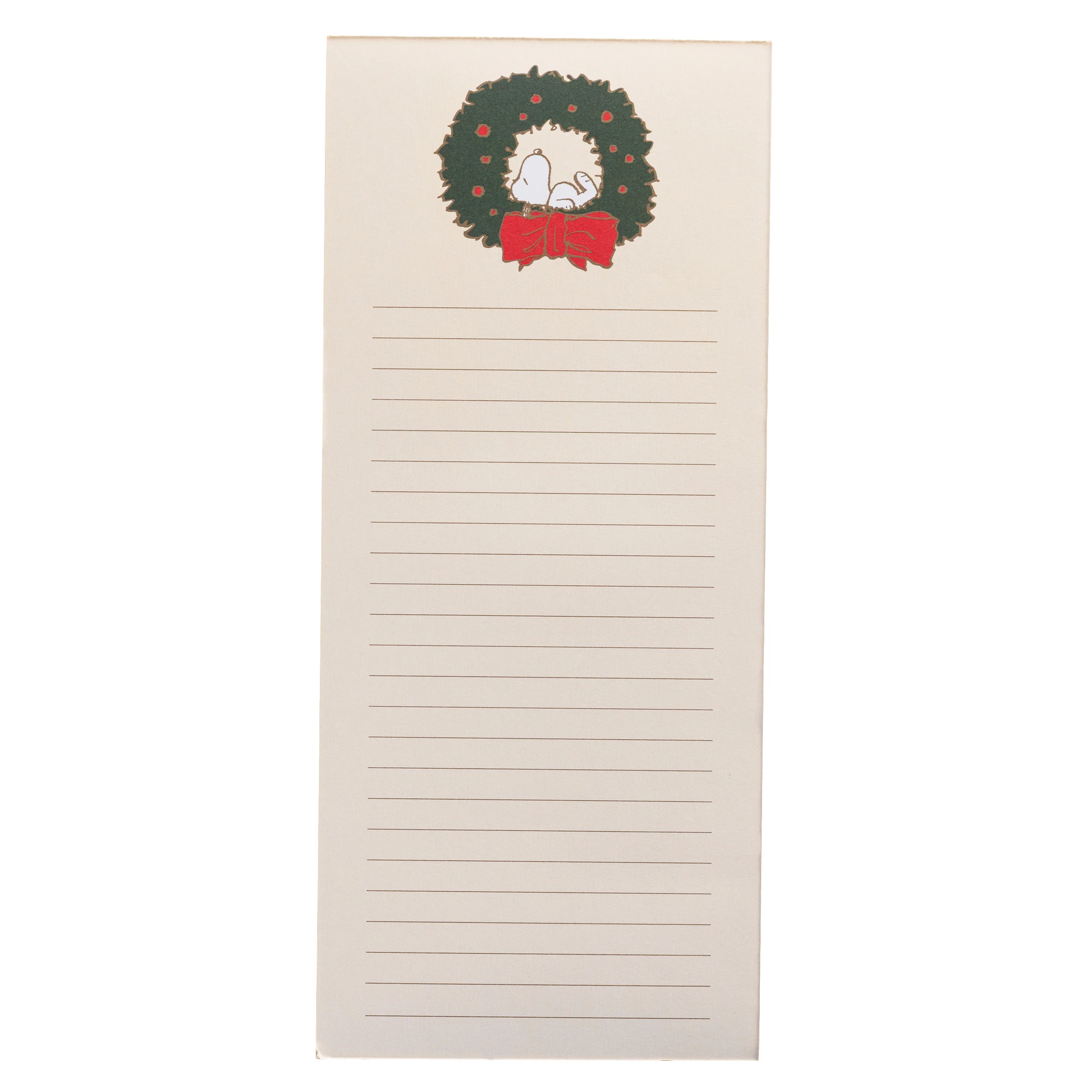 Peanuts® Wreath Holiday List Pad