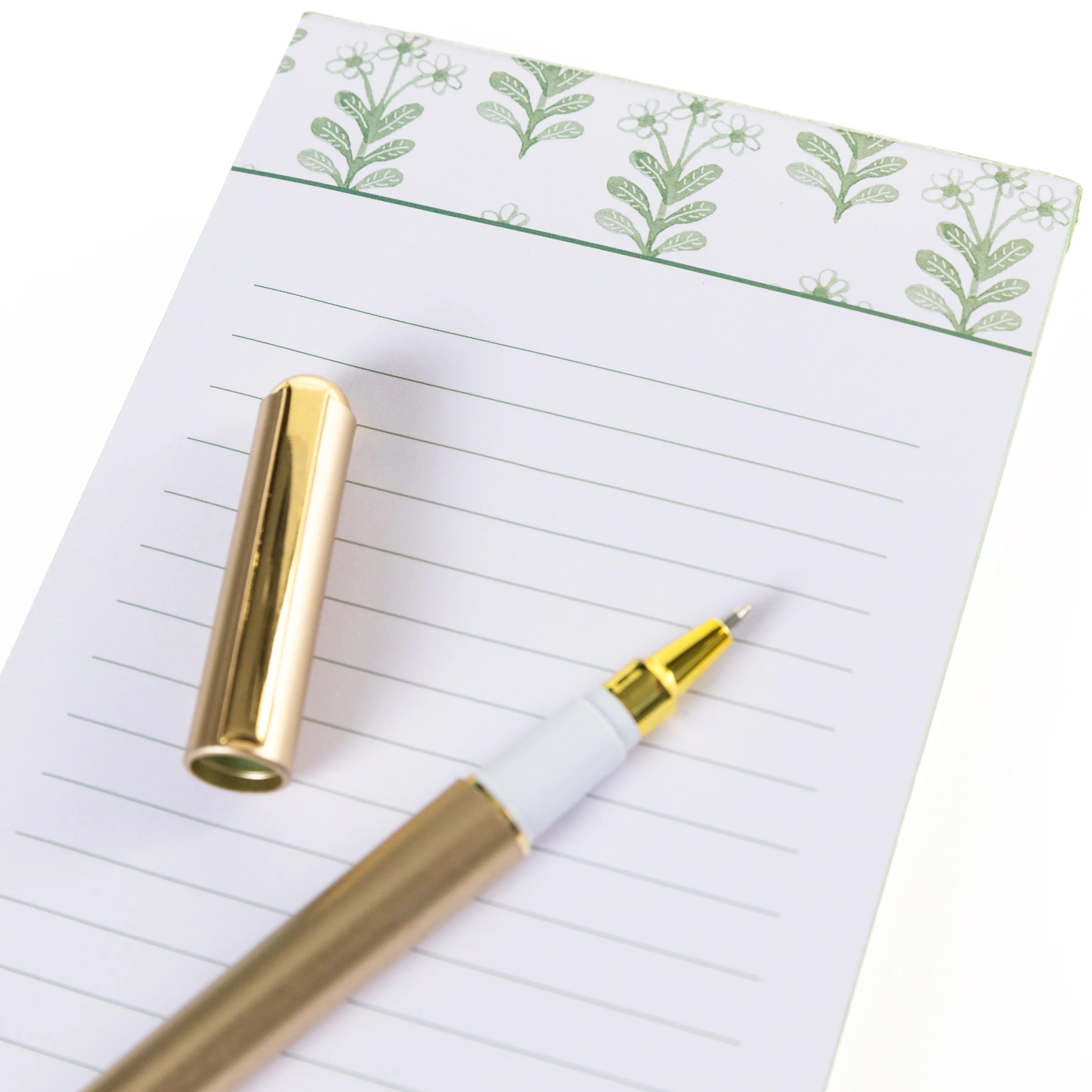Floral Magnetic Notepad with Pen - Image 2