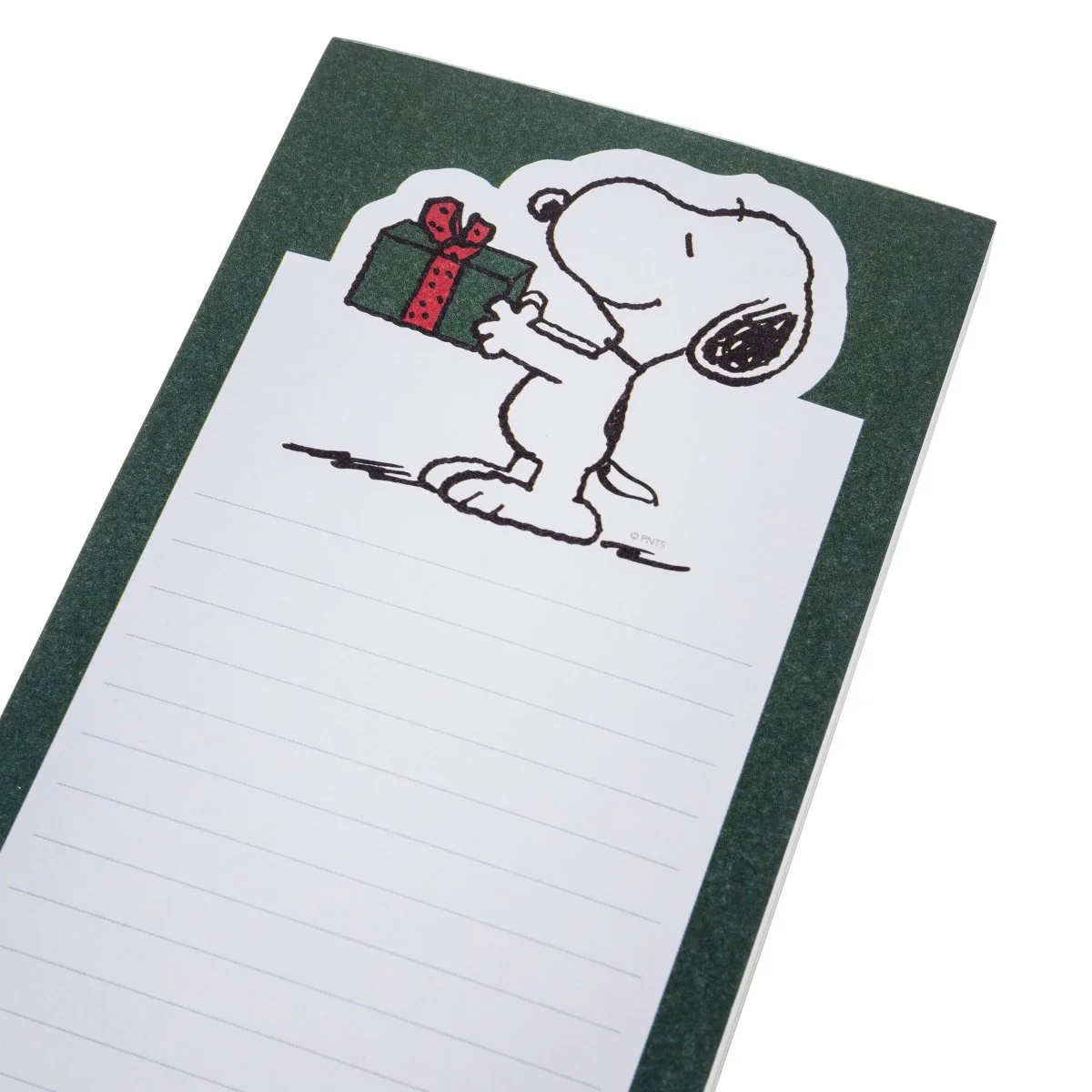 Snoopy with Present Holiday Magnetic Notepad - Image 2