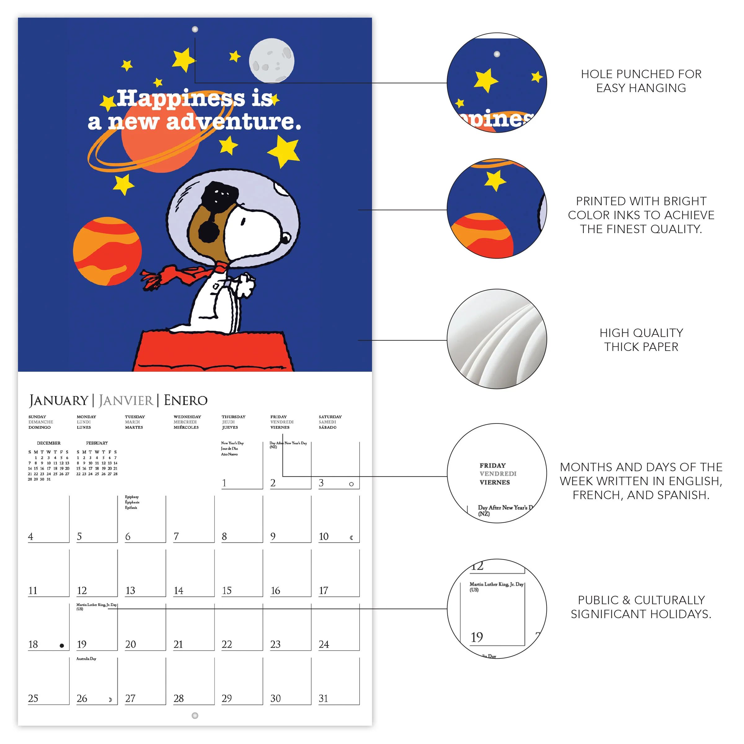 Peanuts®...Happiness Is Mini Calendar - Image 3