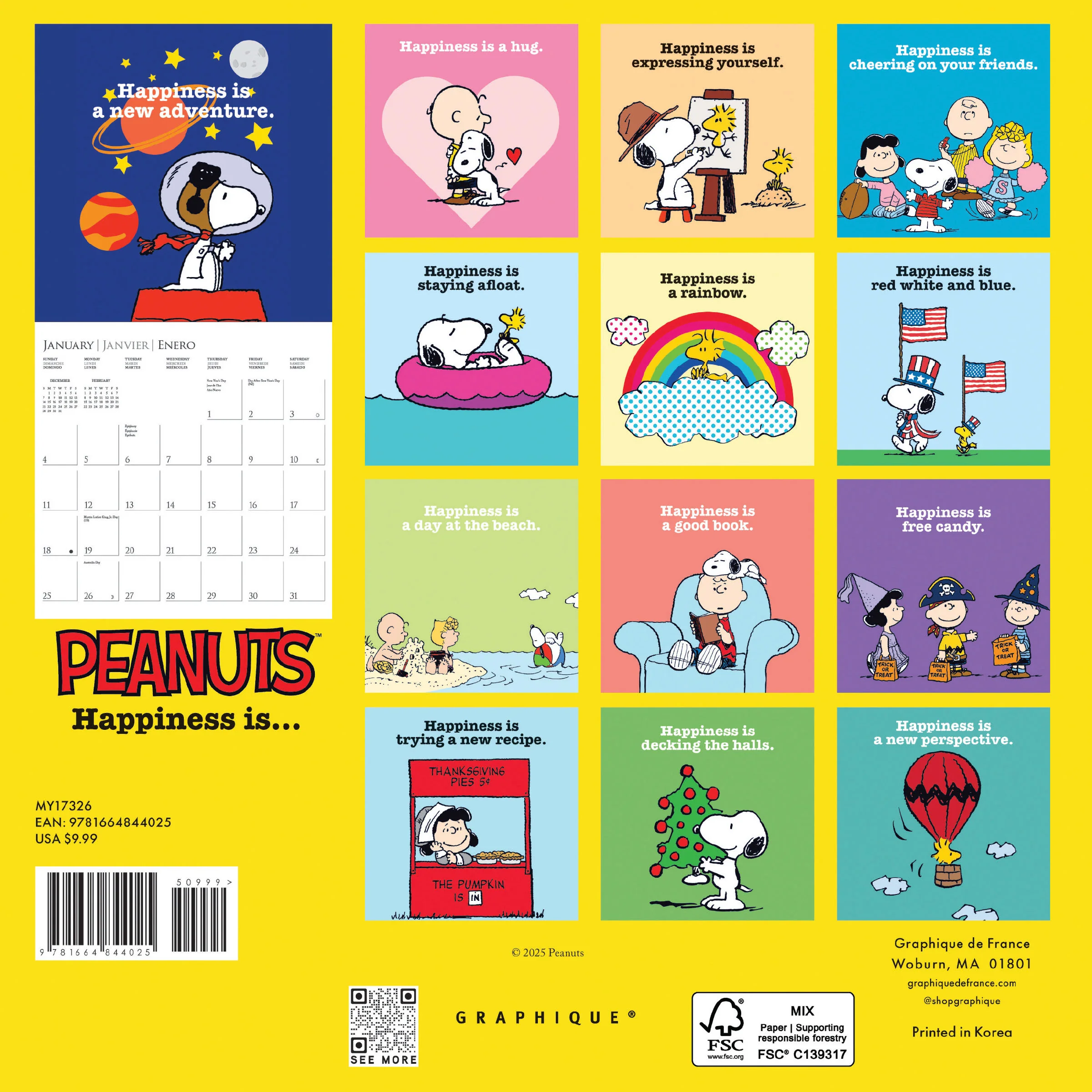 Peanuts®...Happiness Is Mini Calendar - Image 4