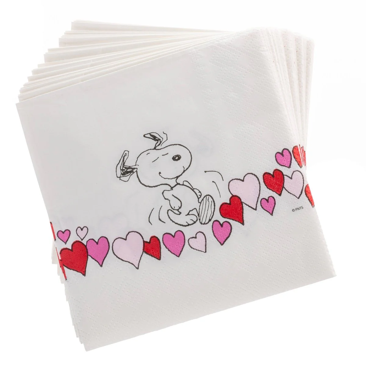 Peanuts® Snoopy Hearts Cocktail Napkins - Image 2