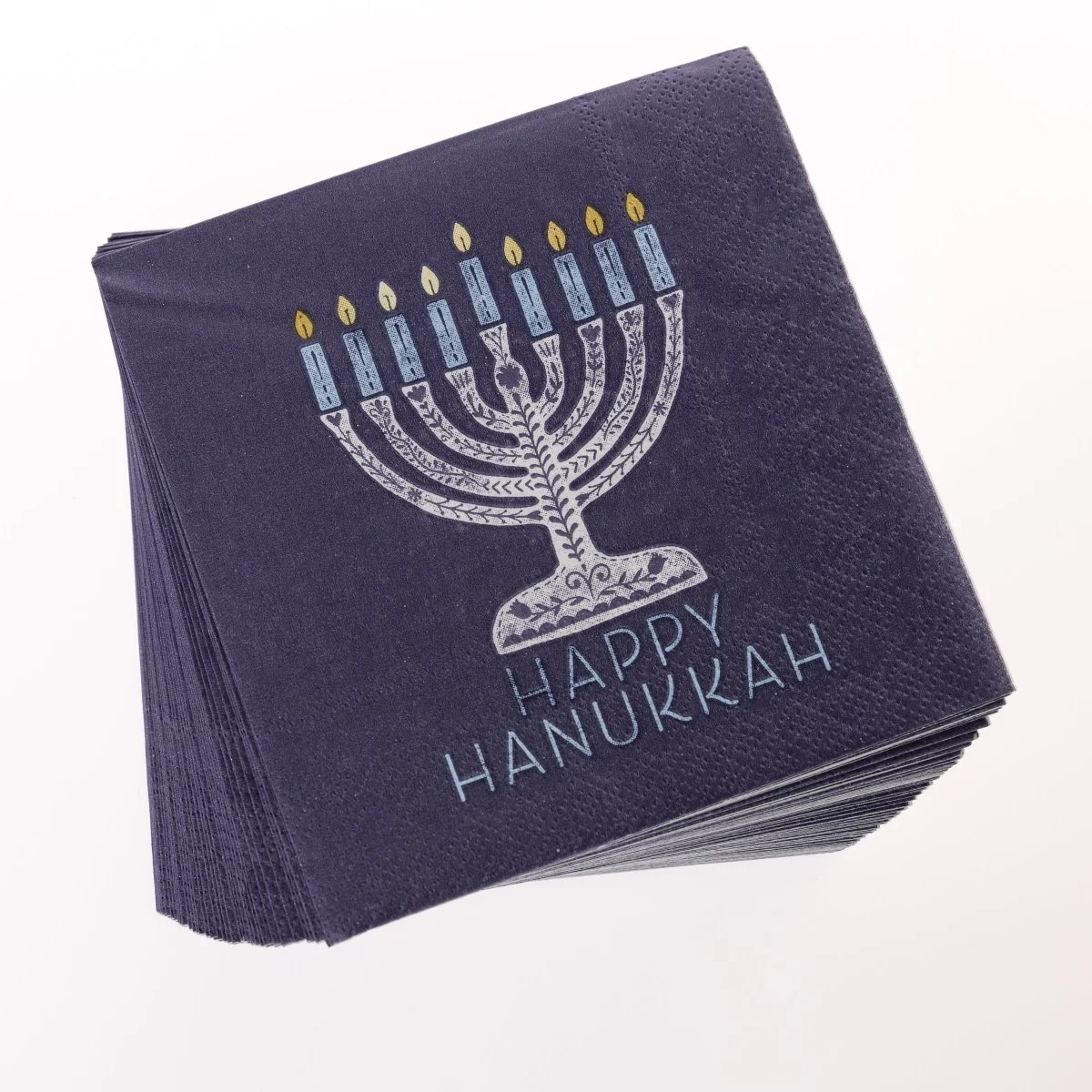 Hanukkah Menorah Holiday Cocktail Napkins - Image 3