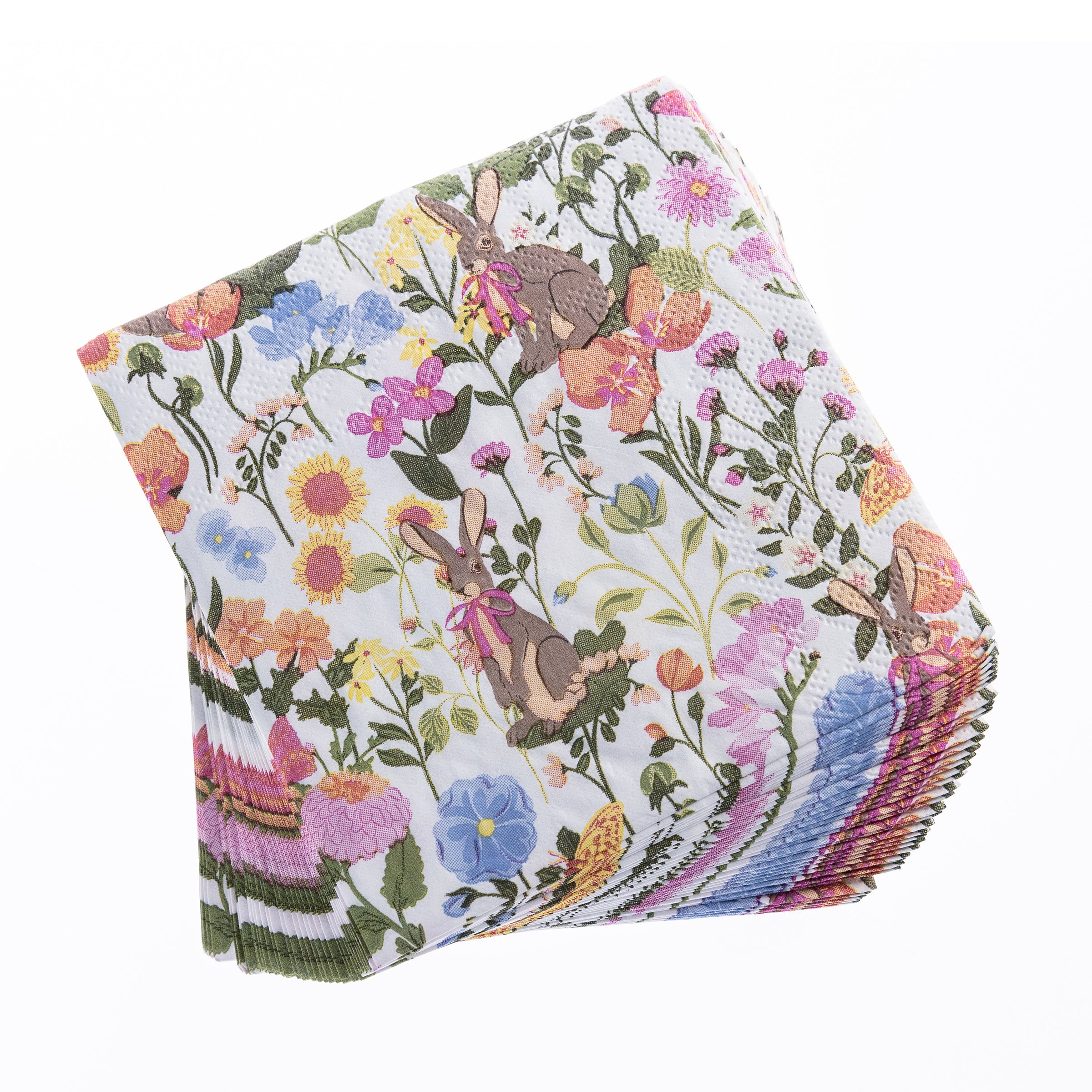 Bunnies and Bows Cocktail Napkins - Image 3