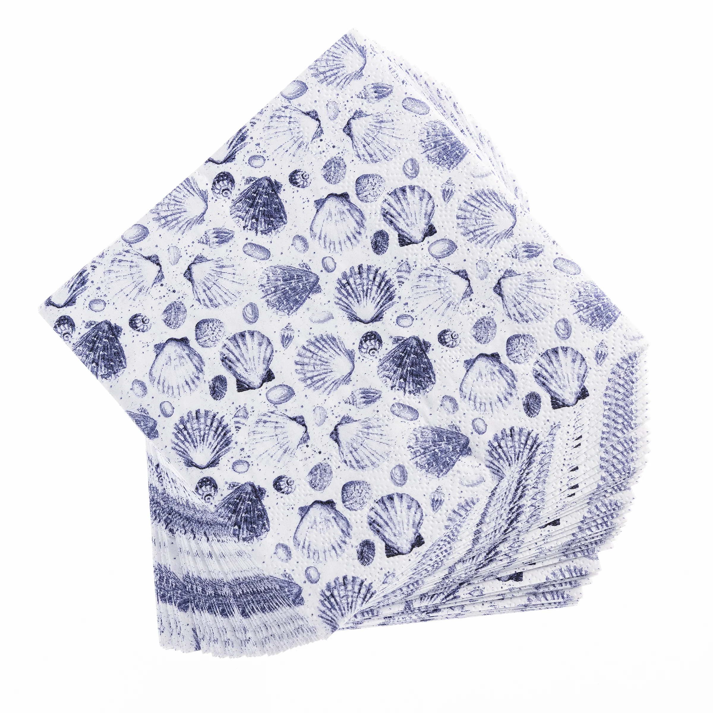 Blue Shells Cocktail Napkins - Image 3