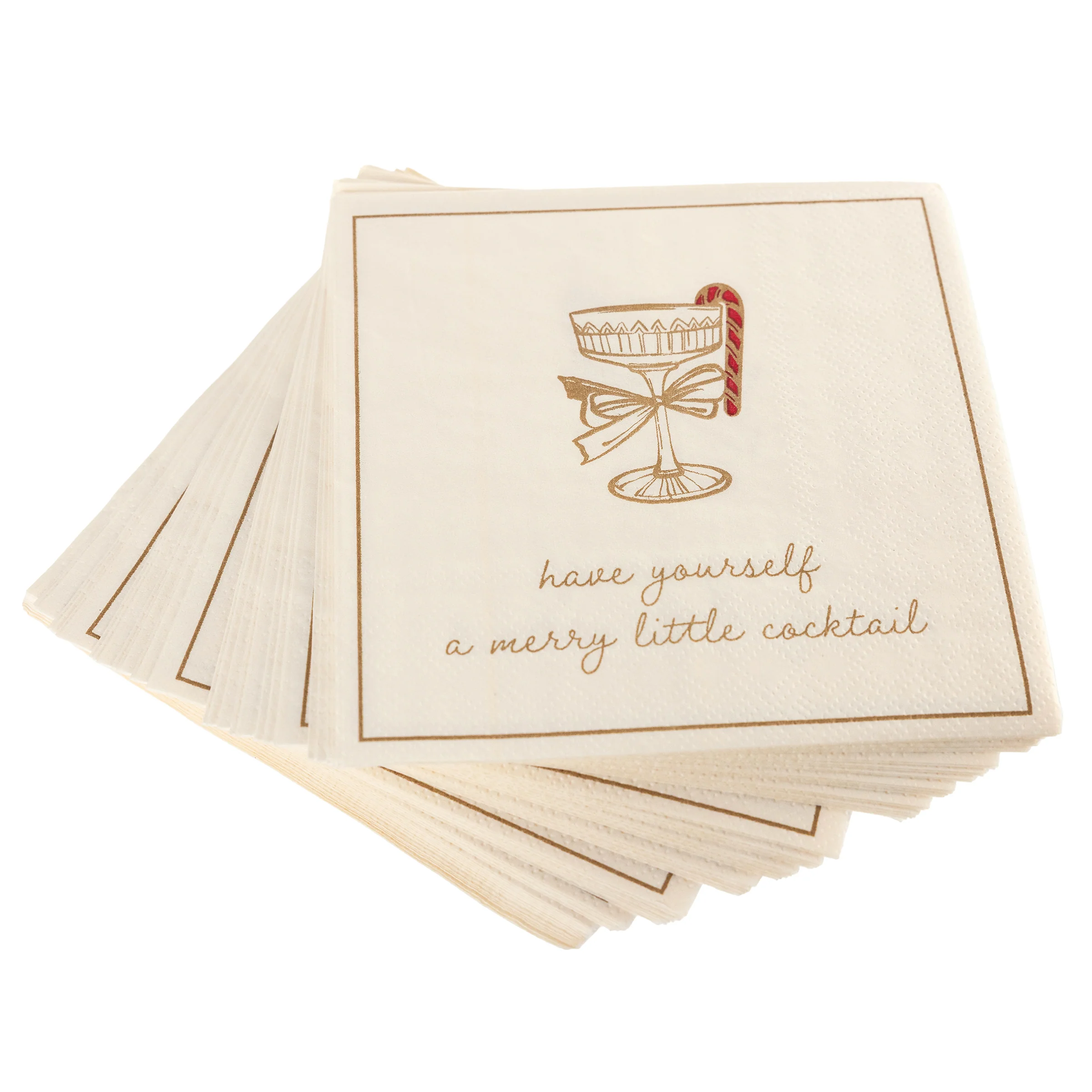 Cocktail Holiday Cocktail Napkins - Image 3