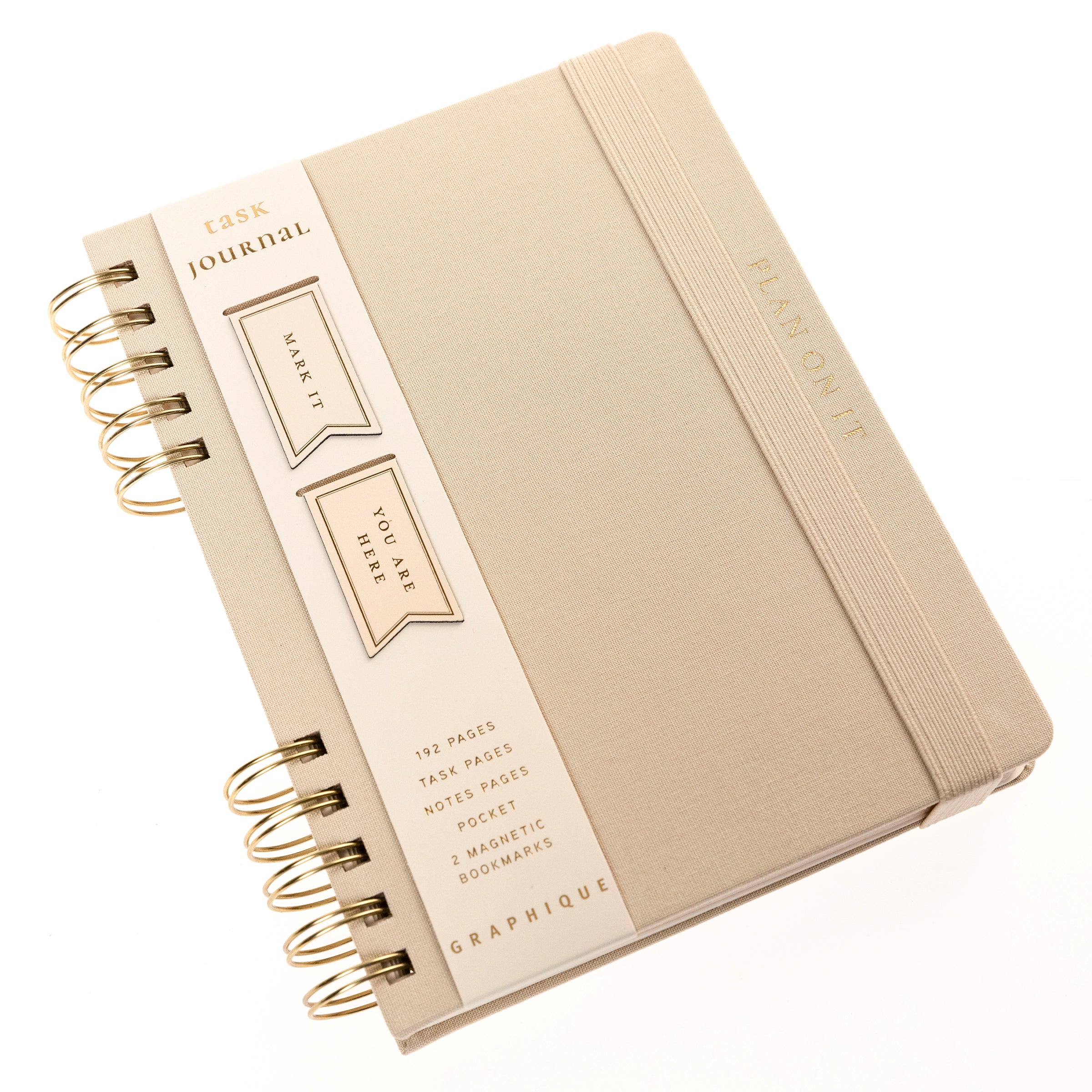 Taupe Fabric-Bound Task Journal - Image 4