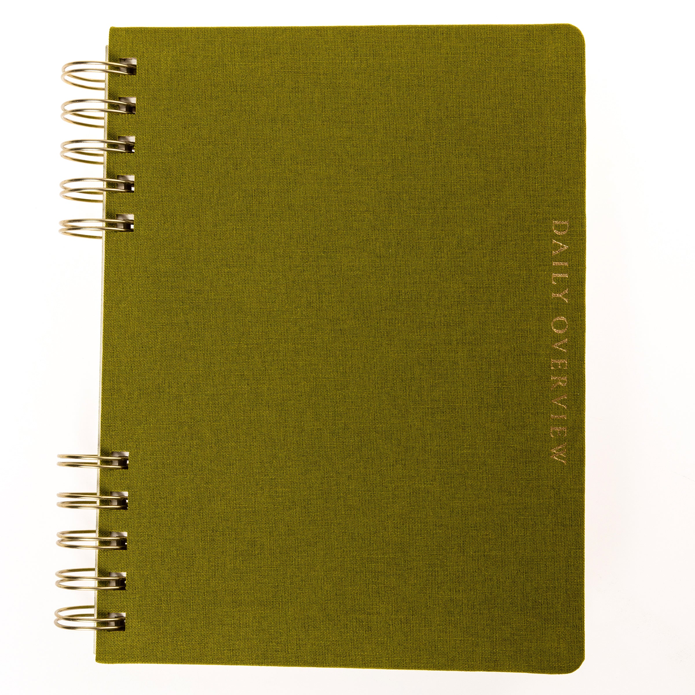 Olive Green Fabric-Bound Task Journal - Image 5