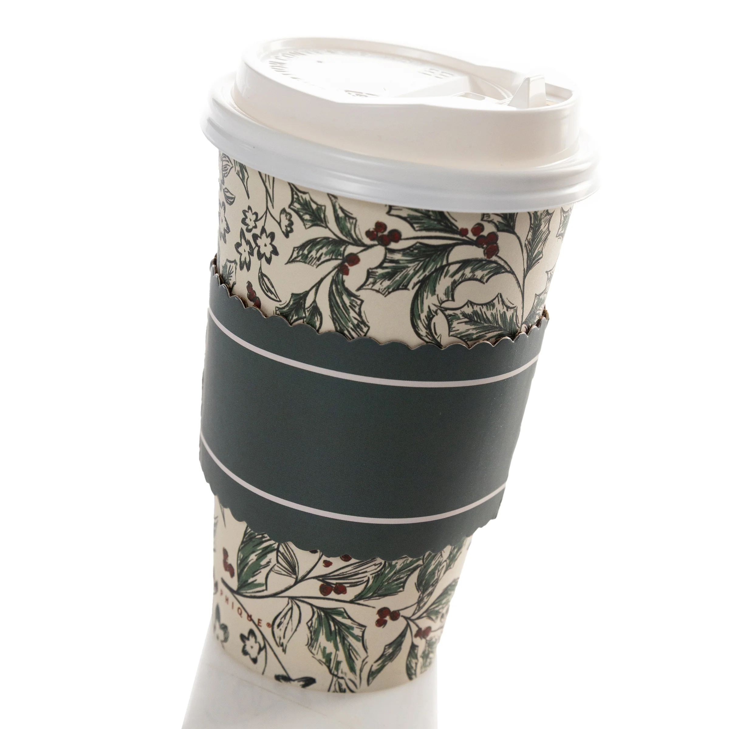 Greenery Pattern Holiday Disposable Cups - Image 3
