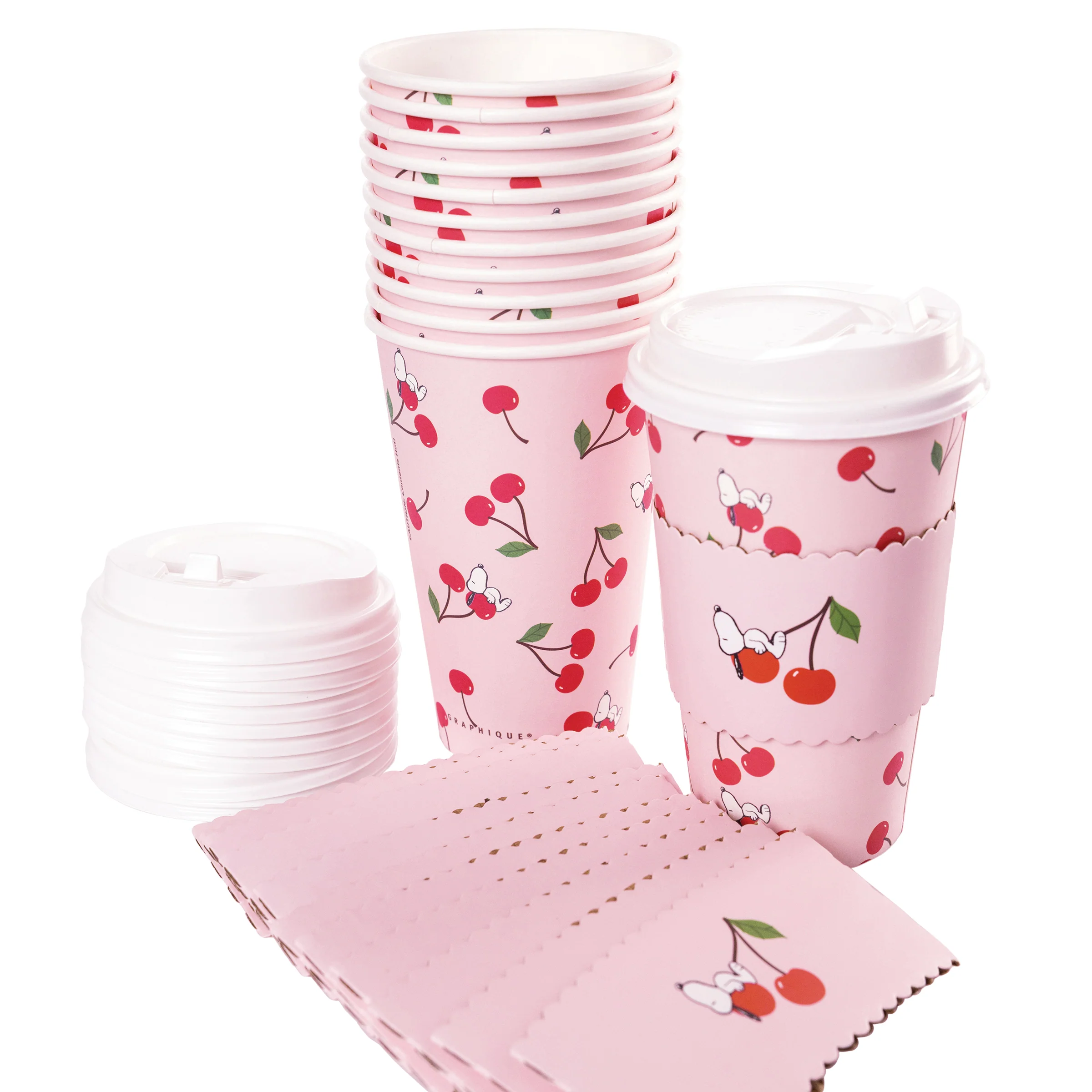 Peanuts® Cherries Disposable Cups - Image 2