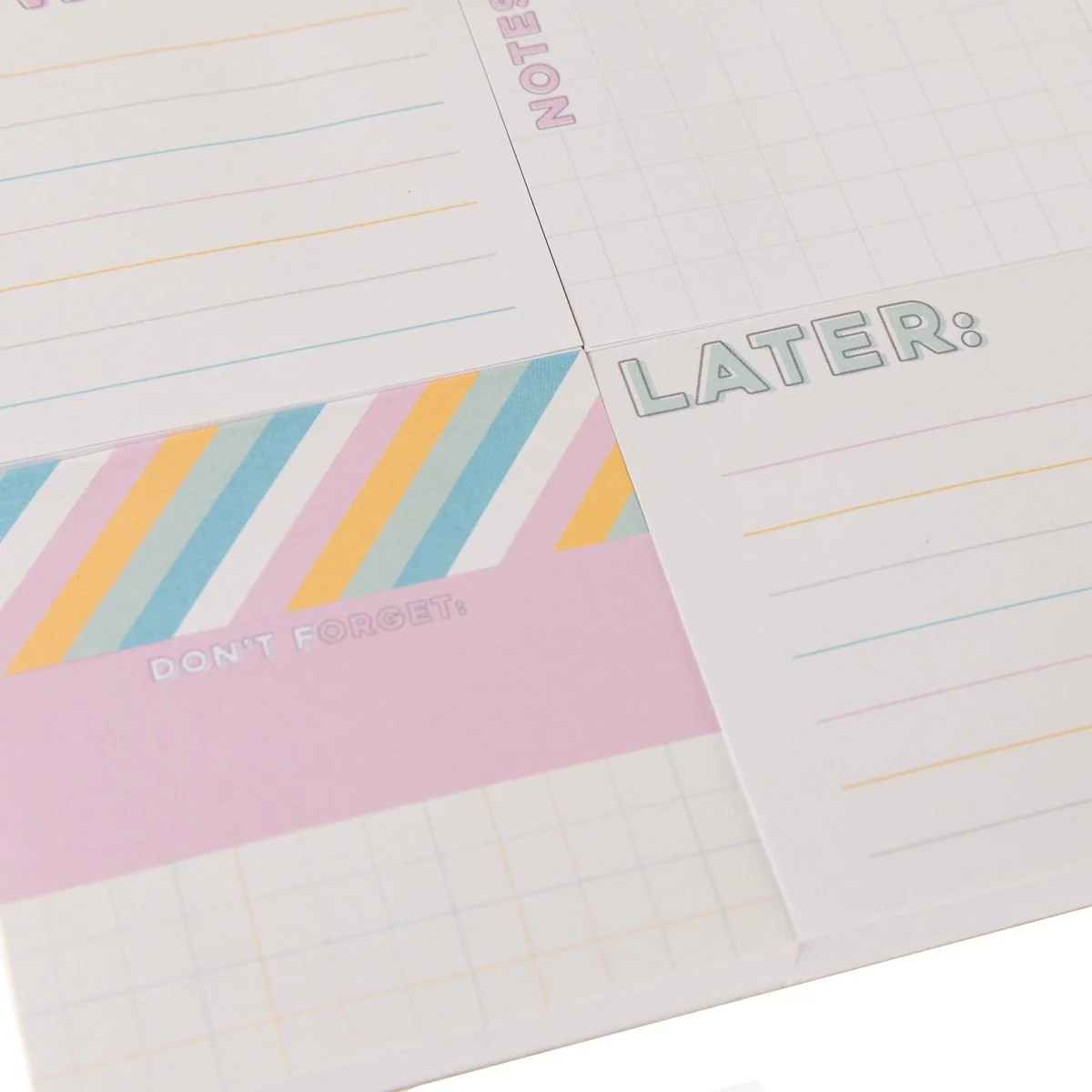 Colorful Cream Sticky Notes Set - Image 3