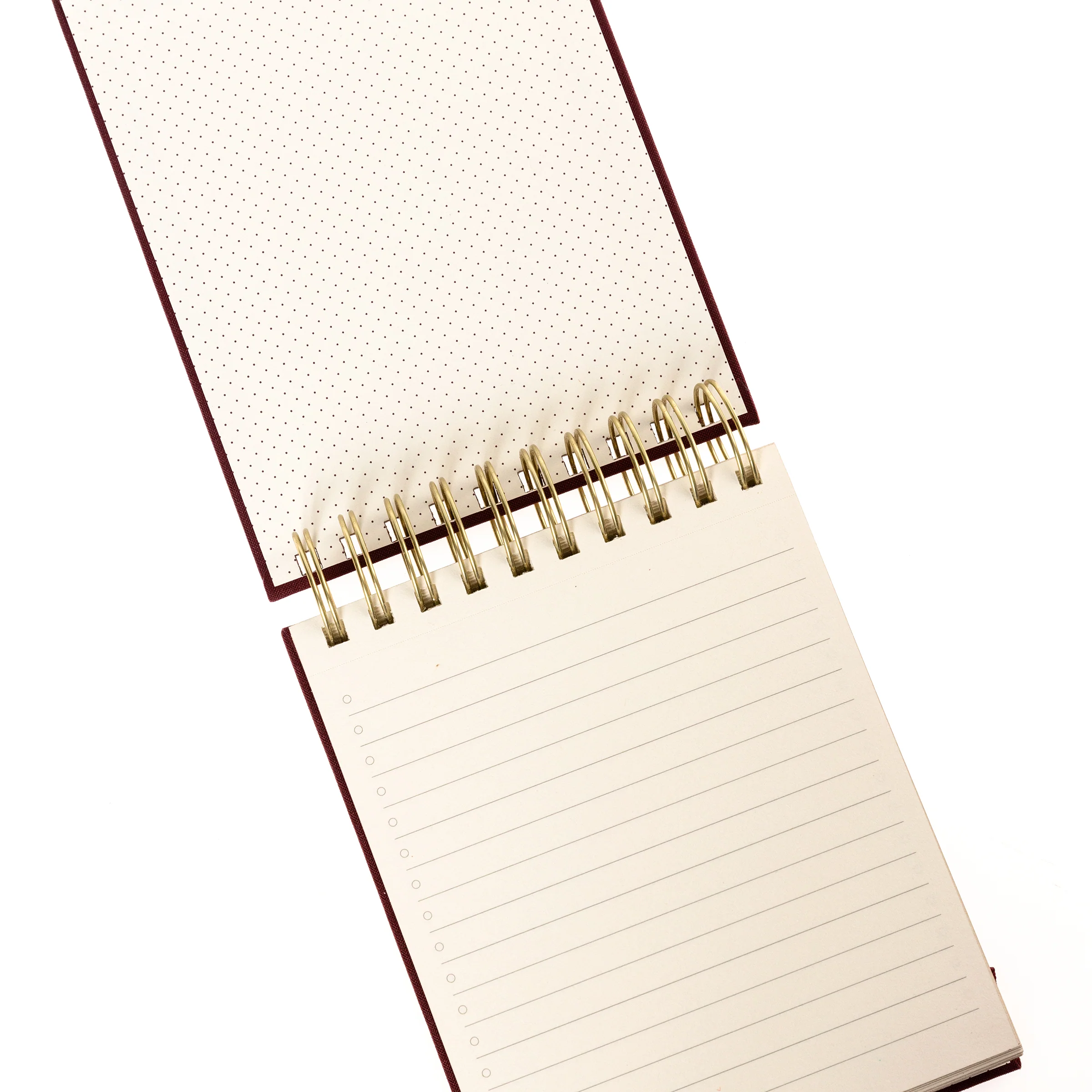 Burgundy Fabric-Bound Notepad - Image 2