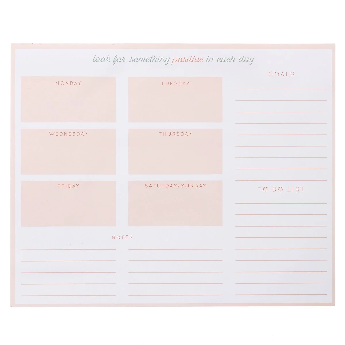 Positivity Weekly Deskpad