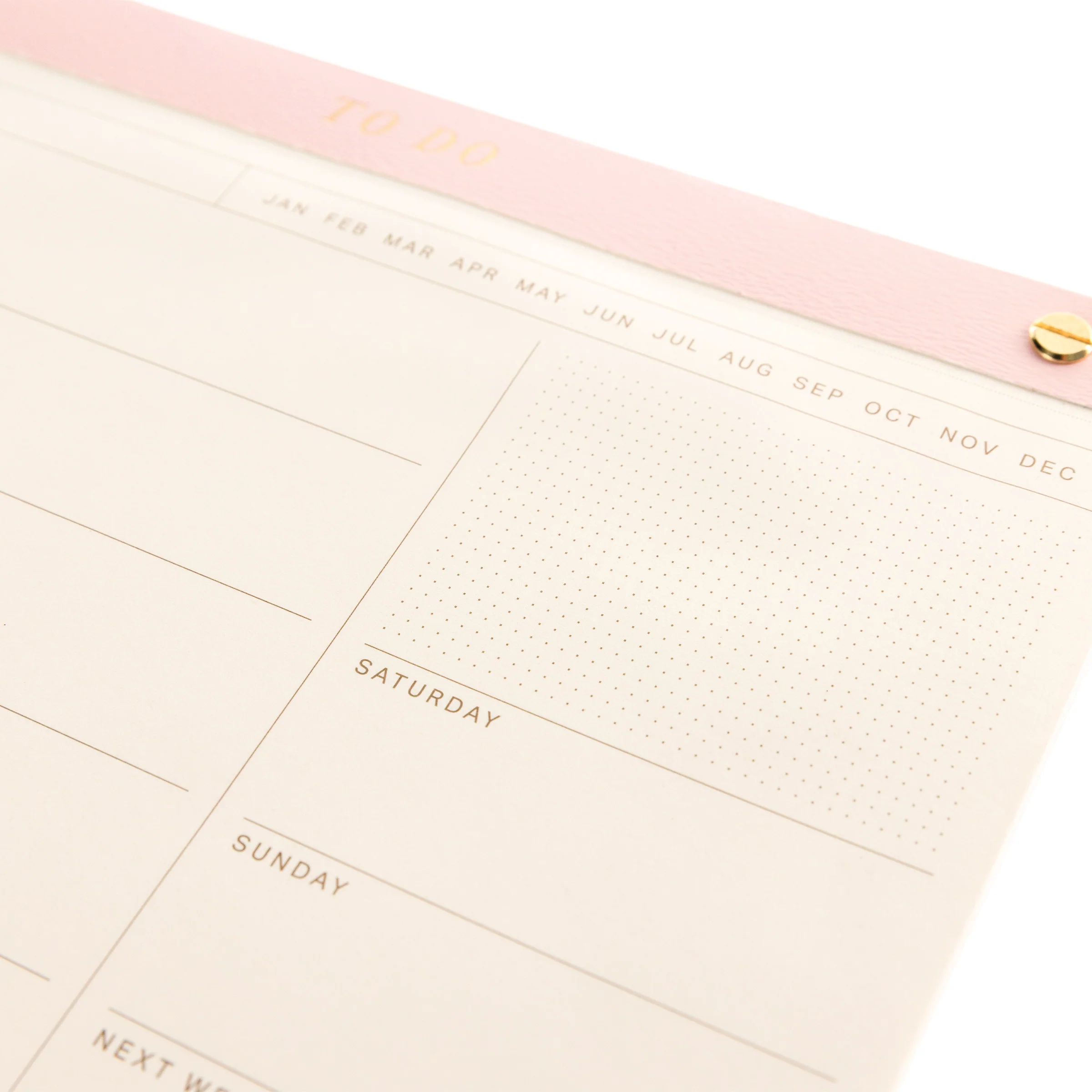 Blush Weekly Desk Pad - Image 2