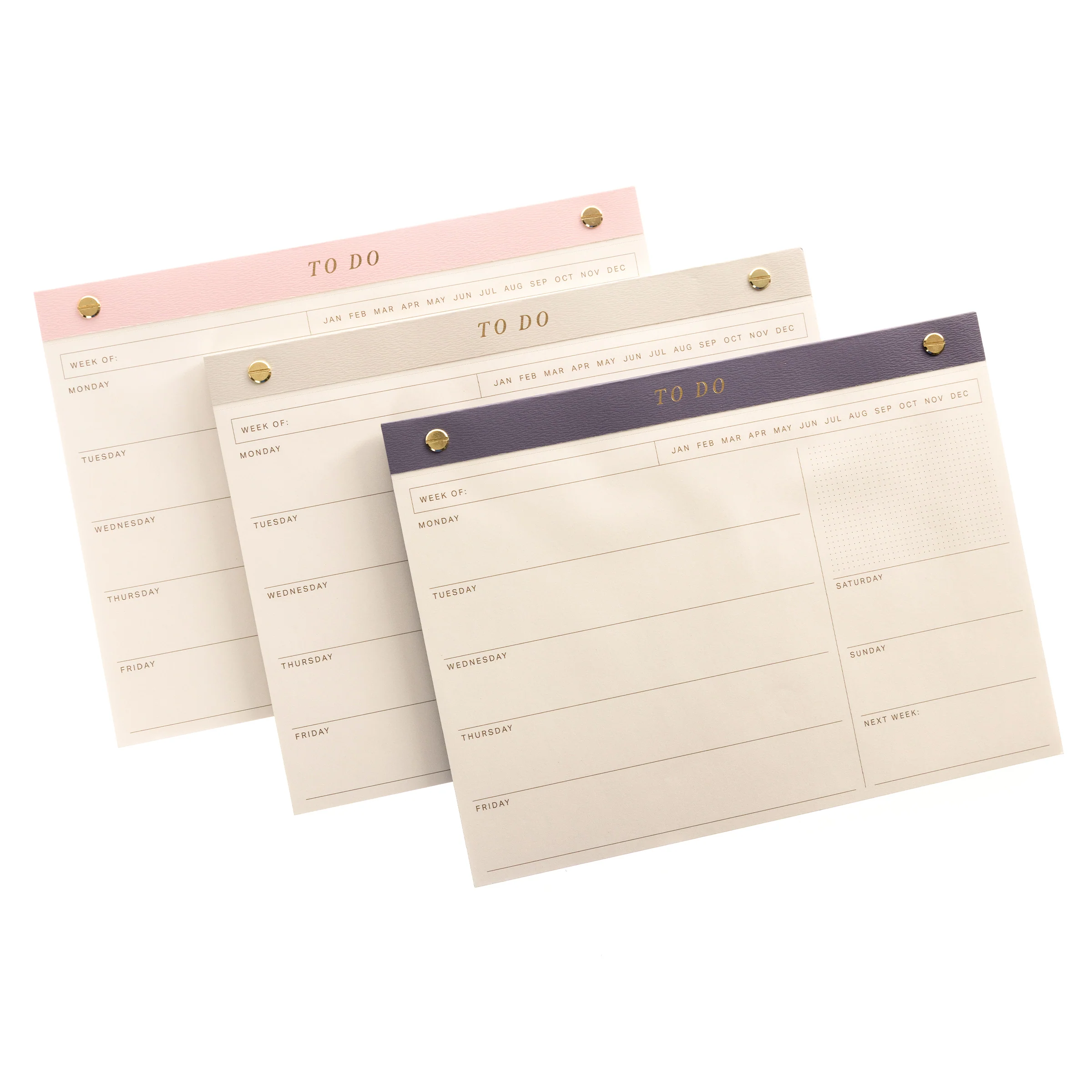 Gray Weekly Desk Pad - Image 4