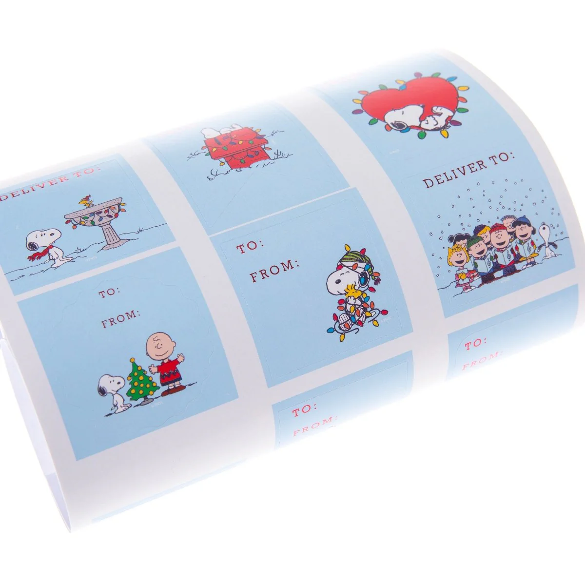 Peanuts® Holiday Gift Label Roll - Image 2