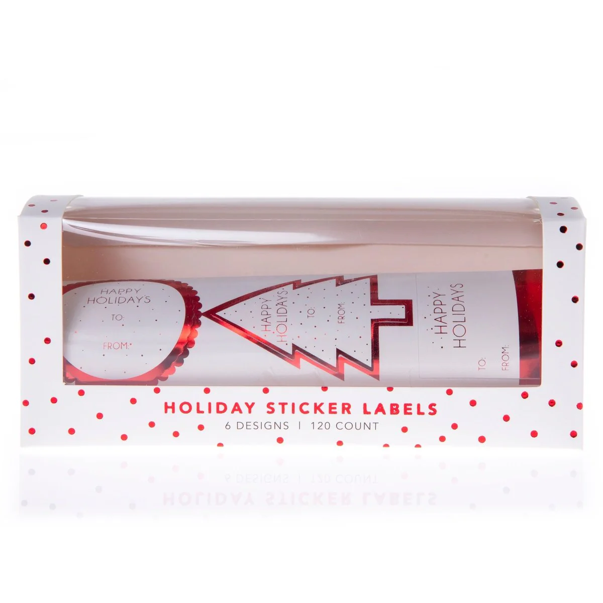 Classic Red Holiday Gift Label Roll