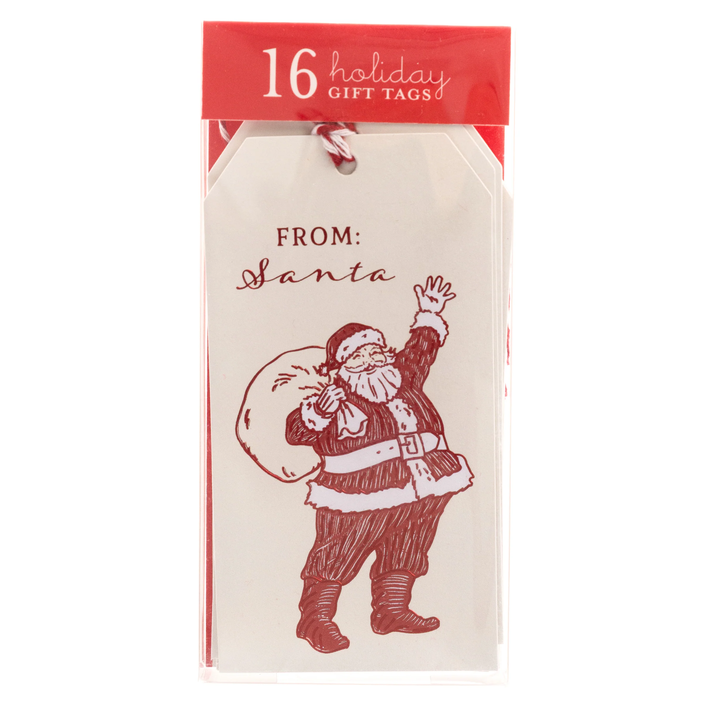 Santa Holiday Gift Tags