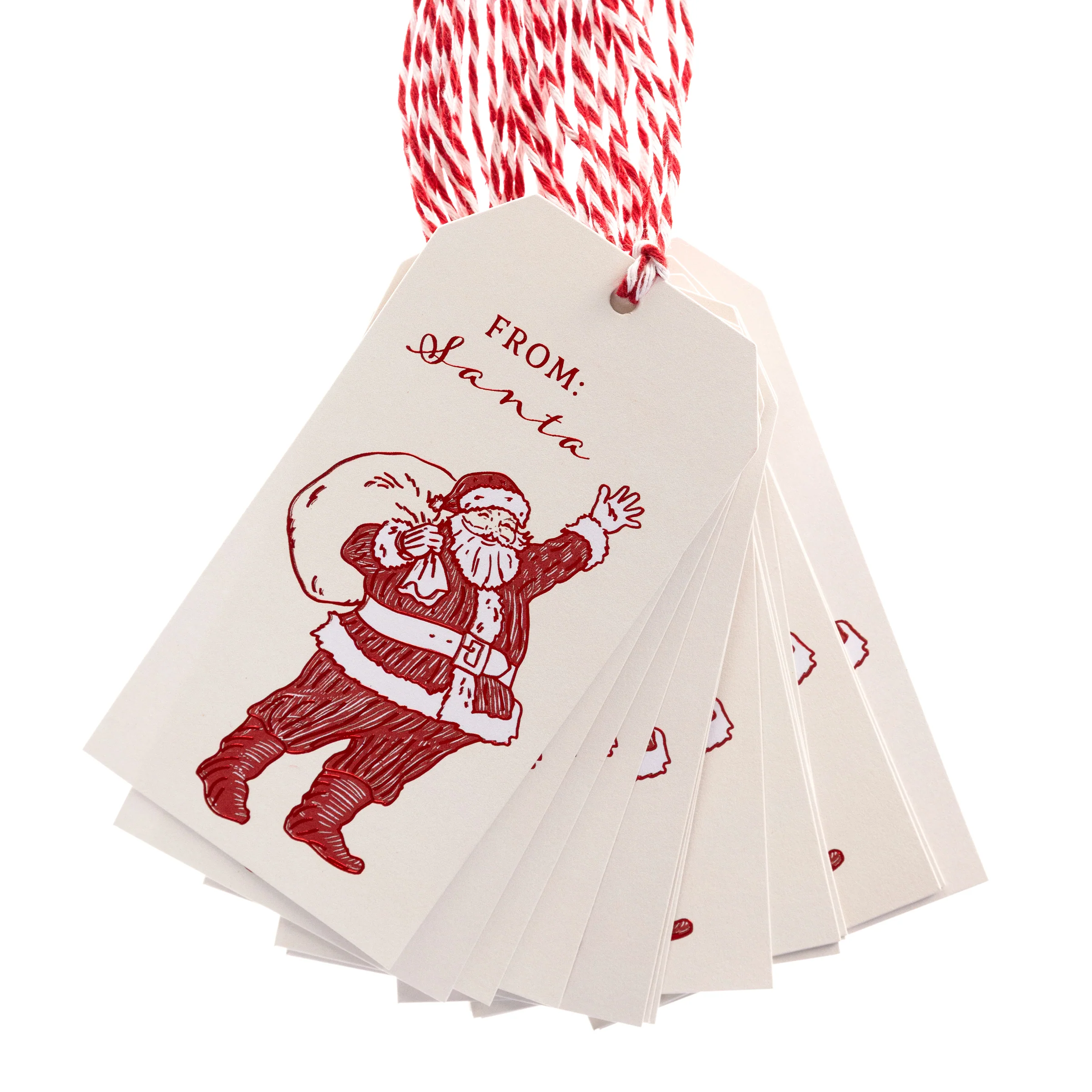 Santa Holiday Gift Tags - Image 3